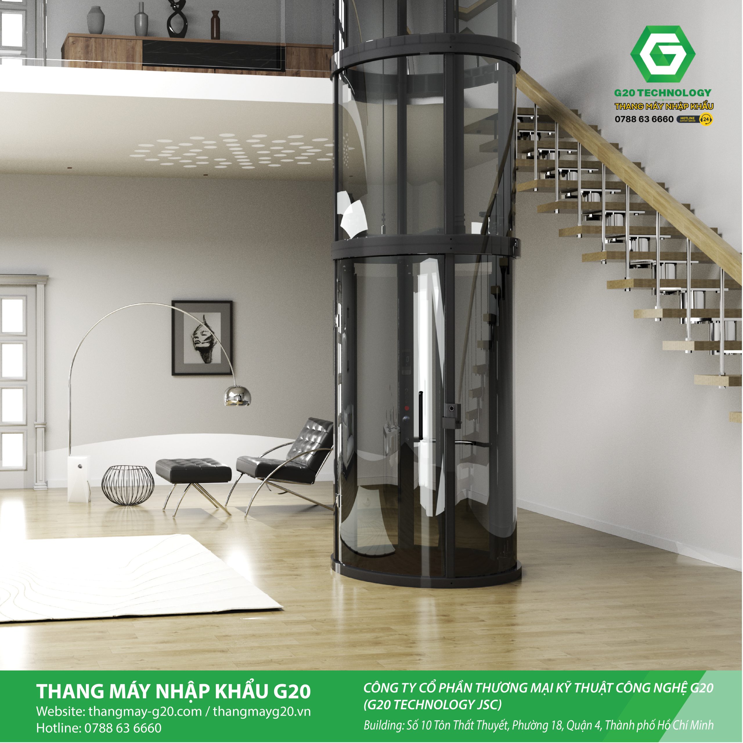 THANG MÁY KÍNH TRÒN