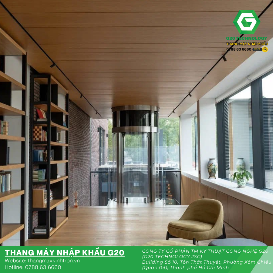 Thang Máy Kính Tròn – Giải Pháp Nâng Tầm Không Gian Sống Hiện Đại