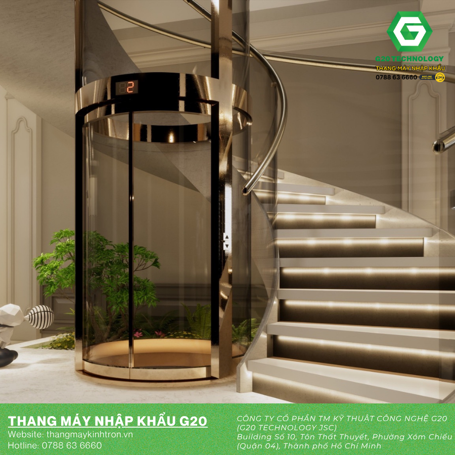 Kích Thước Thang Máy Lồng Kính Và Thông Số Kỹ Thuật Cần Biết
