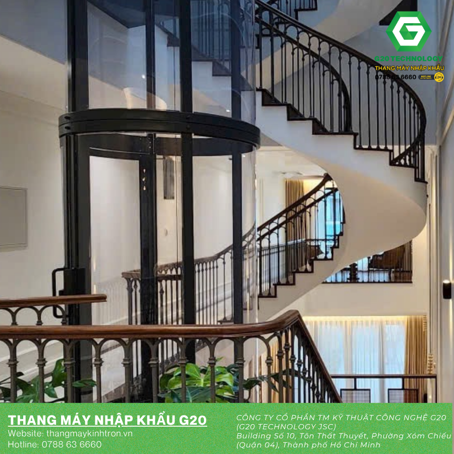 Thang Máy Gia Đình Lồng Kính – Xu Hướng Thiết Kế Hiện Đại Cho Không Gian Sống Đẳng Cấp